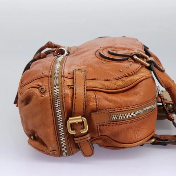 Chloe Paddington Hand Bag Leather Brown Auth am7626V - Picture 5 of 15